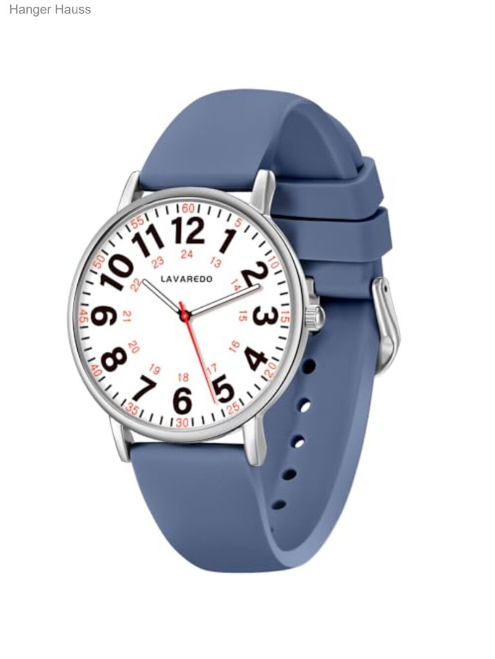 Nurse Watch Luminous Dial Japanese Quartz Waterproof Silicone Strap